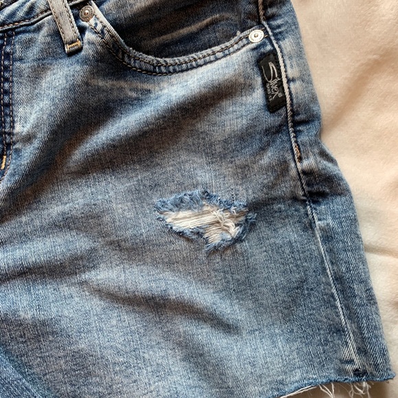 Silver Jean Shorts - Picture 2 of 5